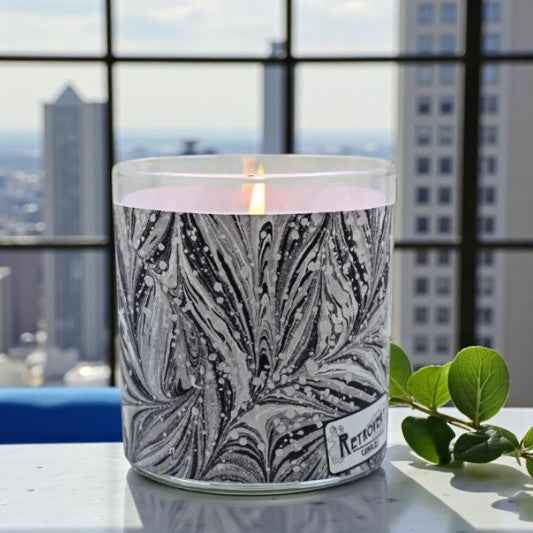 Onyx Waves | Rijksmuseum Historic Marbled Paper Inspired Candle