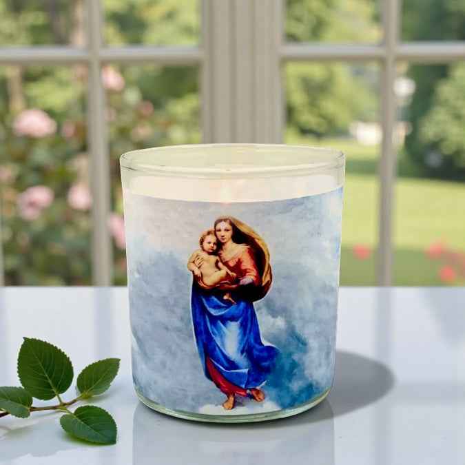 Sistine Madonna | Raphael Renaissance Art Inspired Candle