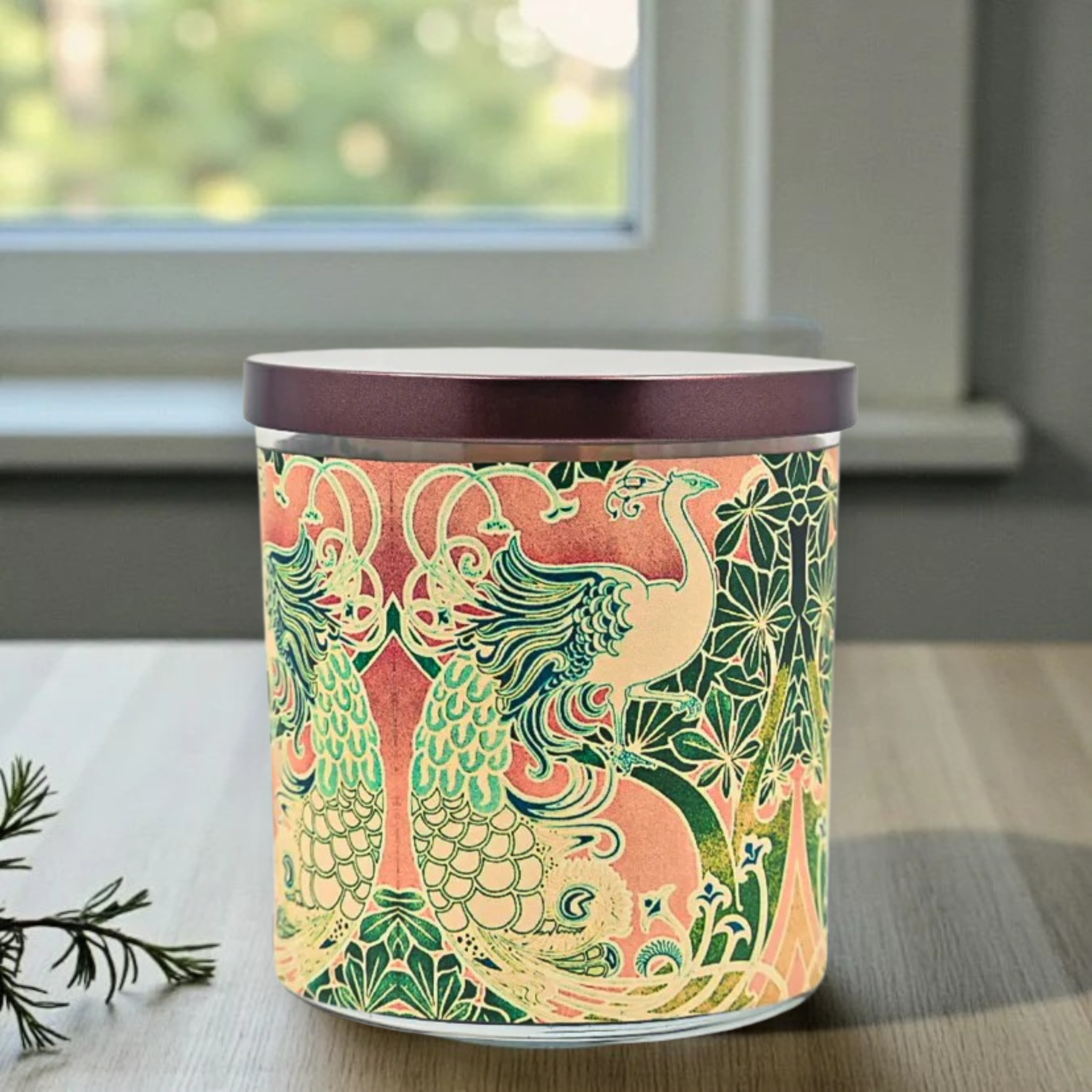 Proud Peacocks - Luxury Coconut Apricot Wax Candle – 8.5 oz