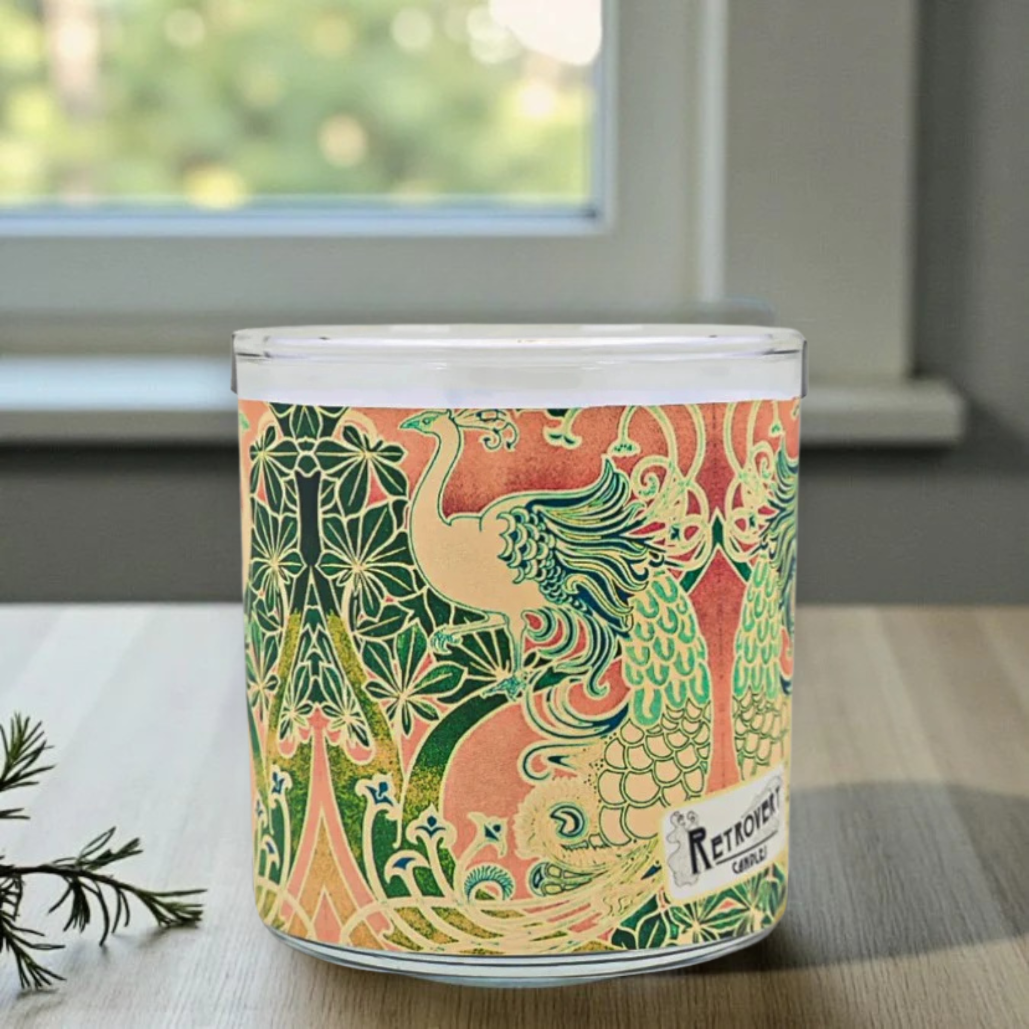 Proud Peacocks - Luxury Coconut Apricot Wax Candle – 8.5 oz