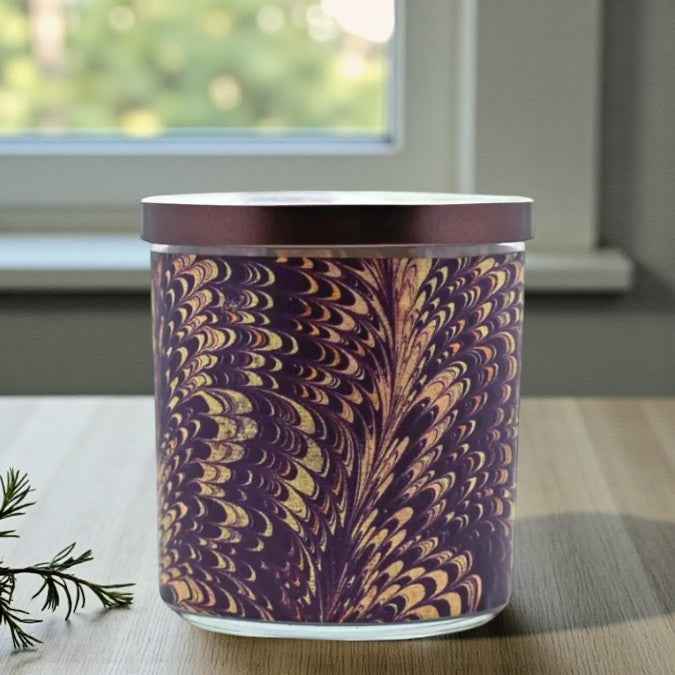 Crimson Plumes | Vintage Art-Inspired Scented Candle