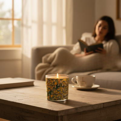 Terrazzo - Luxury Coconut Apricot Wax Candle – 8.5 oz