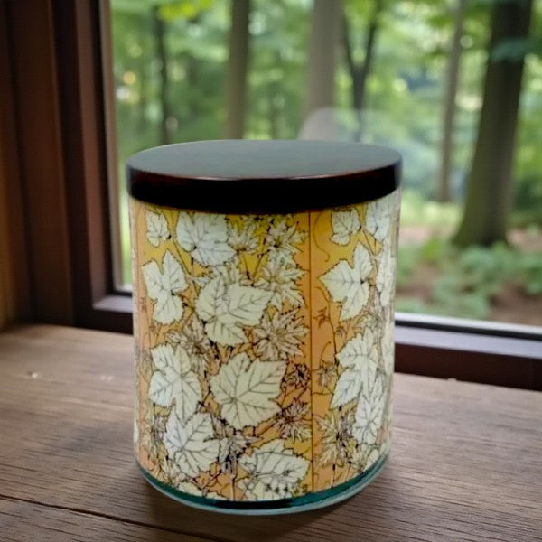 Autumn Aglow – Eco-Luxe Scented Candle | Coconut Apricot Wax | Vintage Artwork Retro Design