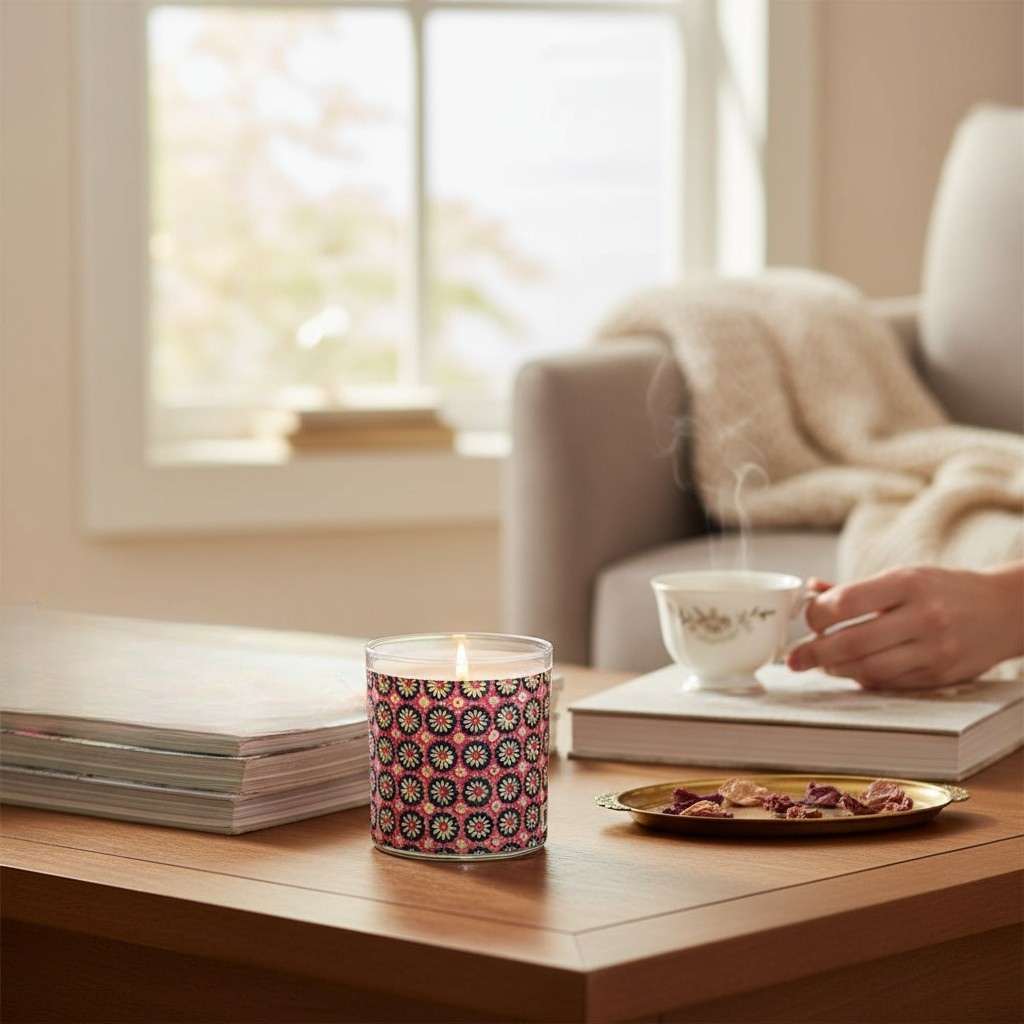Darling Daisies | 1800s Decorative Arts Floral Inspired Candle