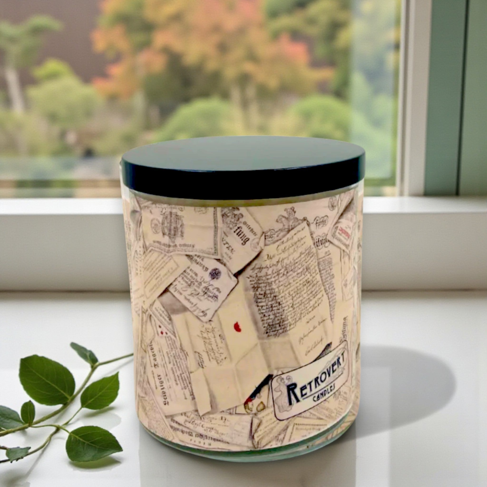 Inkwell – Eco-Luxe Scented Candle | Coconut Apricot Wax | Vintage Artwork Retro Design