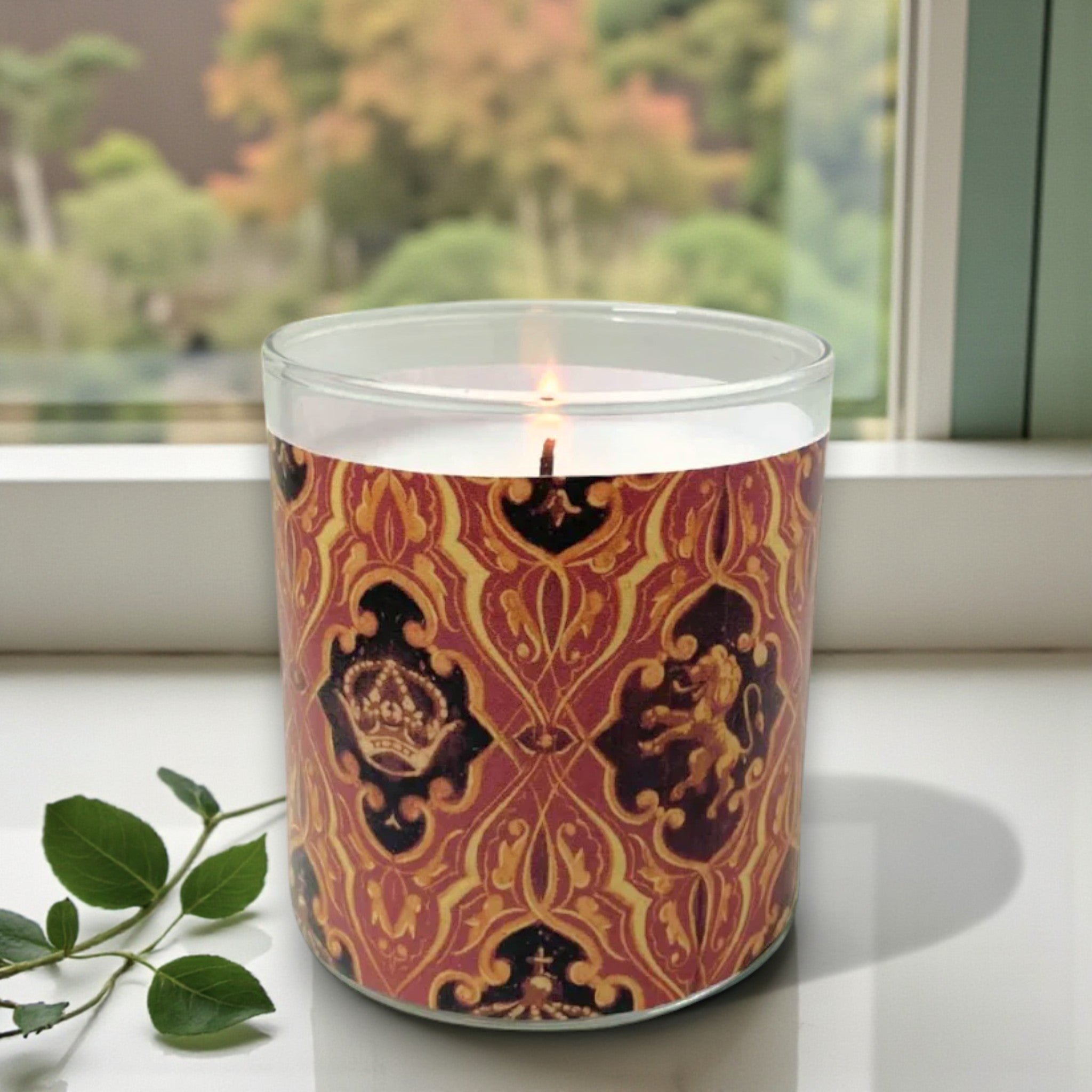 Lionheart – Eco-Luxe Scented Candle | Coconut Apricot Wax | Vintage Artwork Retro Design