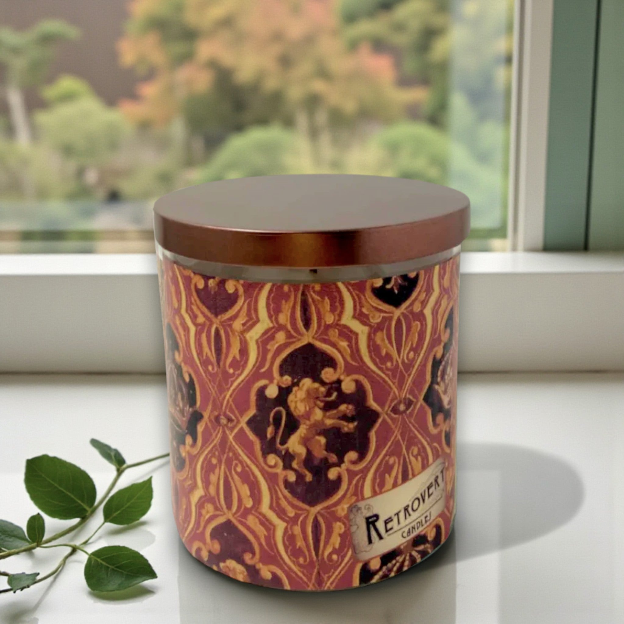 Lionheart – Eco-Luxe Scented Candle | Coconut Apricot Wax | Vintage Artwork Retro Design