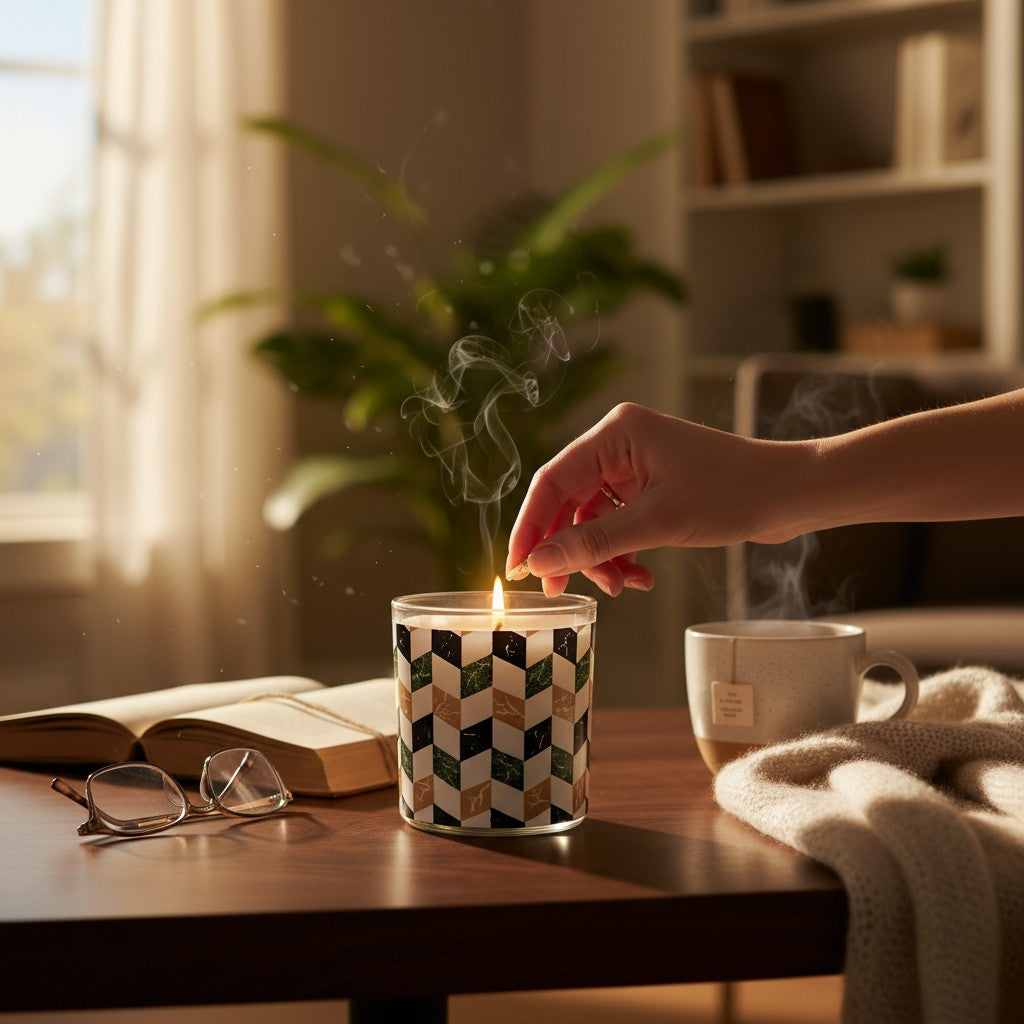 Ferris - Luxury Coconut Apricot Wax Candle – 8.5 oz