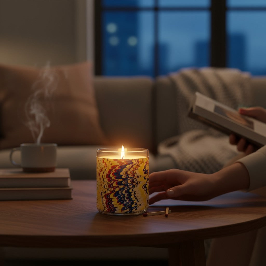 Vibrance – Eco-Luxe Scented Candle | Coconut Apricot Wax | Vintage Artwork Retro Design