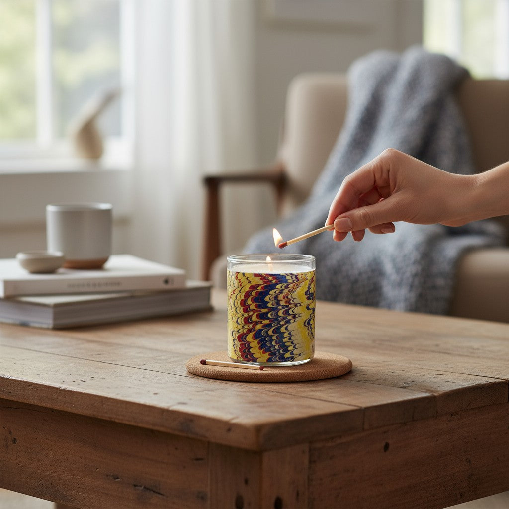 Vibrance – Eco-Luxe Scented Candle | Coconut Apricot Wax | Vintage Artwork Retro Design