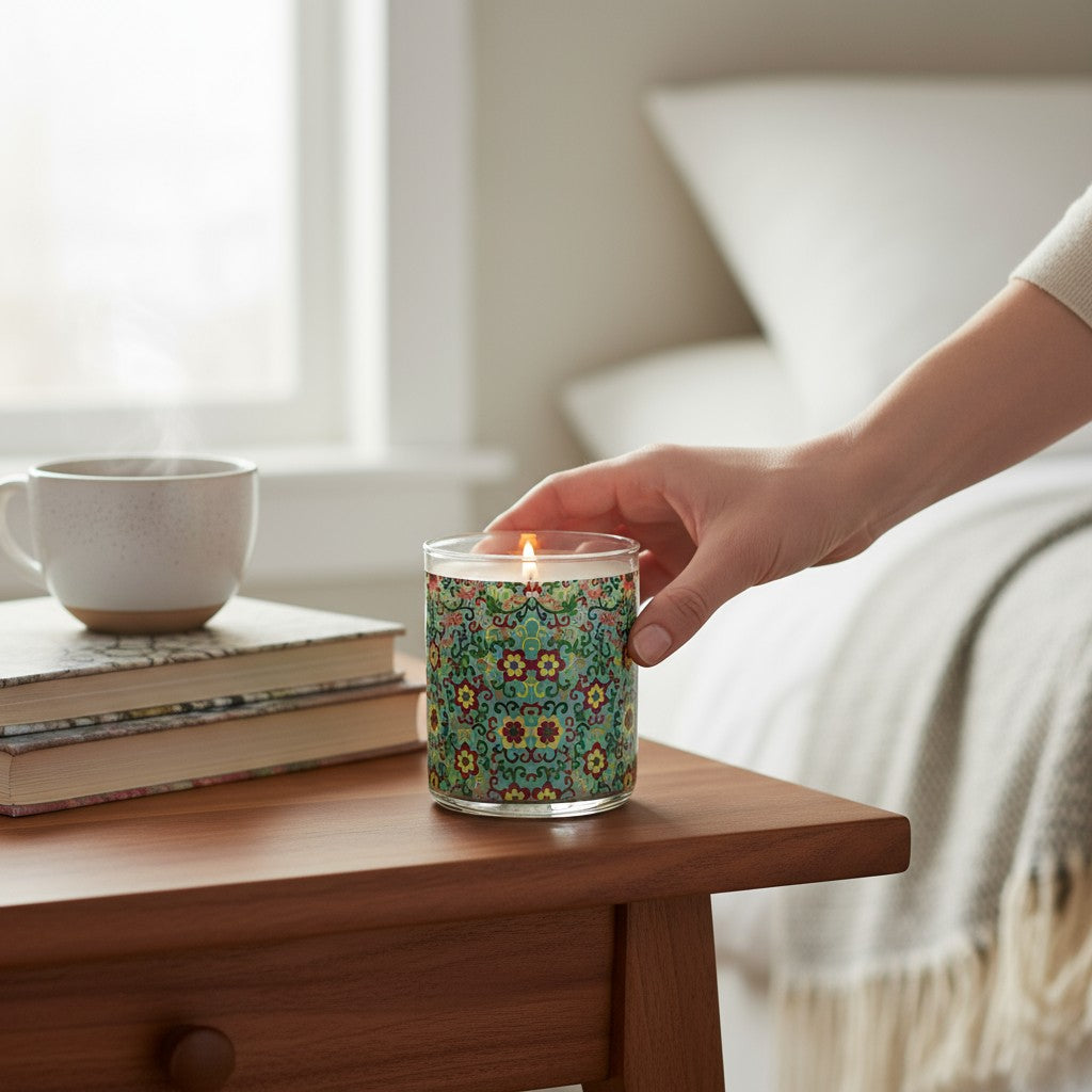 May Flowers – Eco-Luxe Scented Candle | Coconut Apricot Wax | Vintage Artwork Retro Design