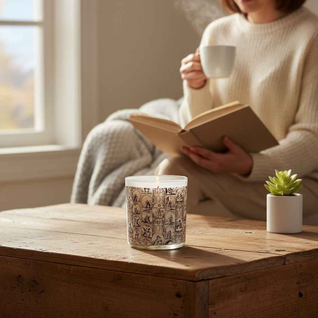 Sanctus | Antique Sacred Textile Design Inspired Candle