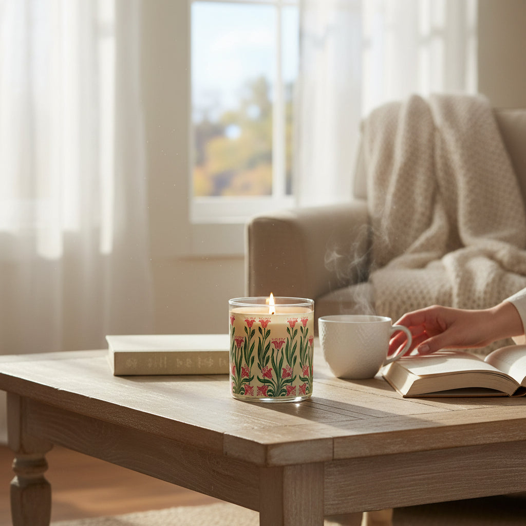 Rosy | Isadore B. Paine Victorian Book Design Inspired Candle