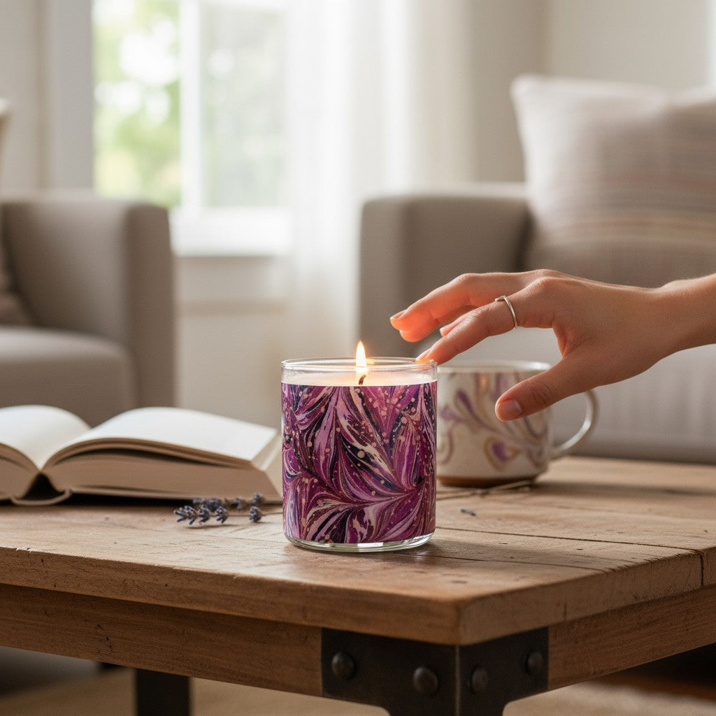 Hibiscus Waves - Luxury Coconut Apricot Wax Candle – 8.5 oz