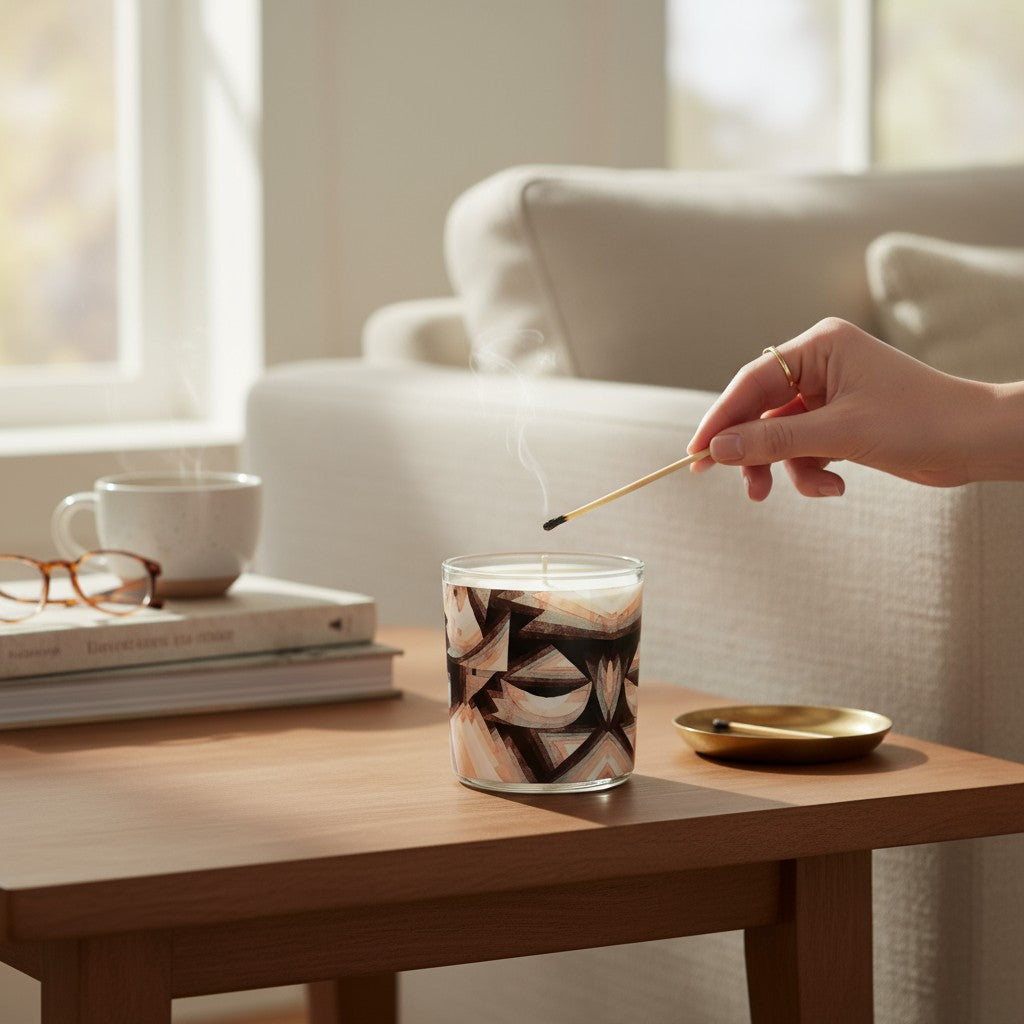 Prismatic - Luxury Coconut Apricot Wax Candle – 8.5 oz