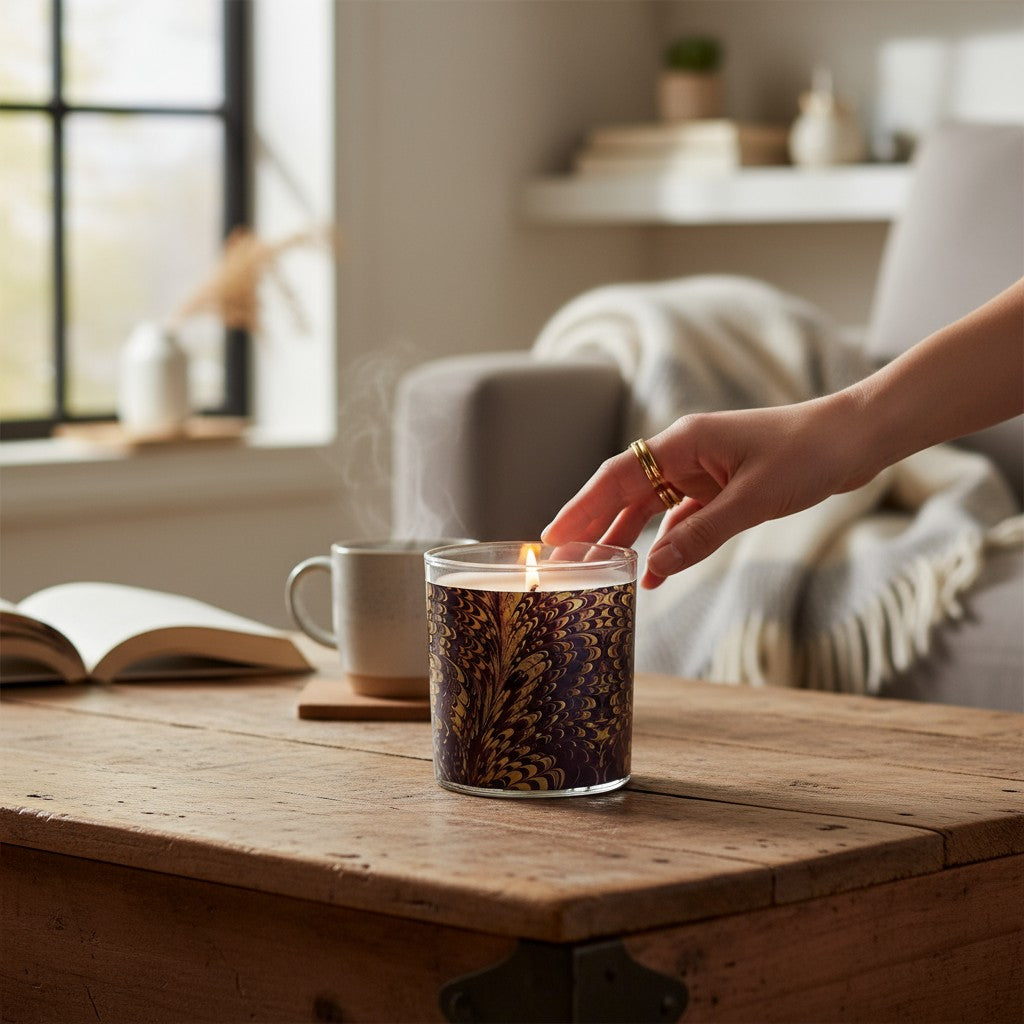 Crimson Plumes | Art-Inspired Vintage Luxury Candle
