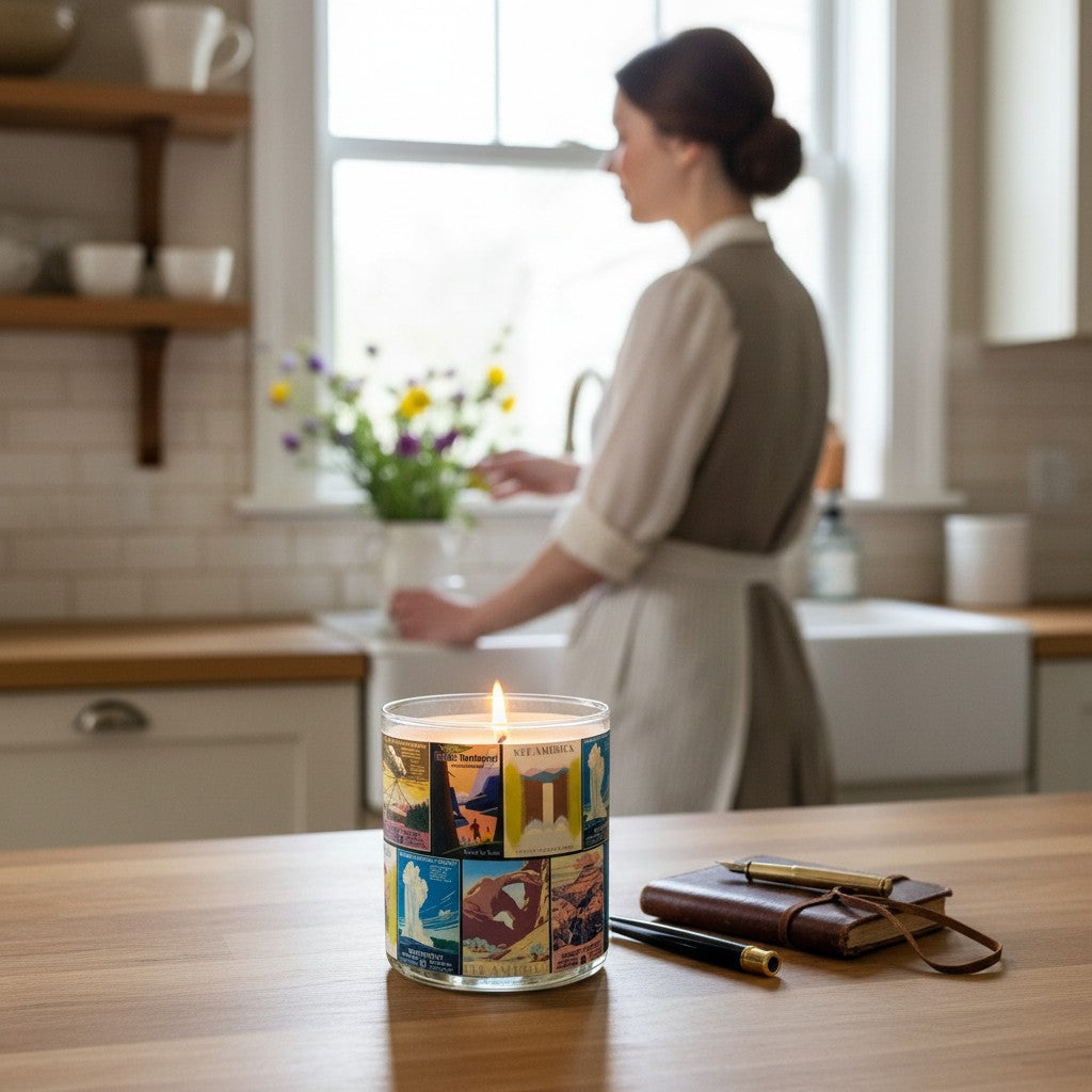 See America - Luxury Coconut Apricot Wax Candle – 8.5 oz