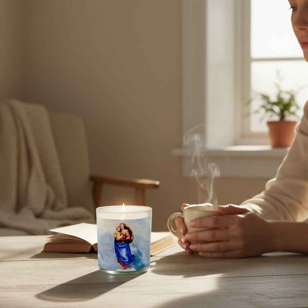 Sistine Madonna | Raphael Renaissance Art Inspired Candle