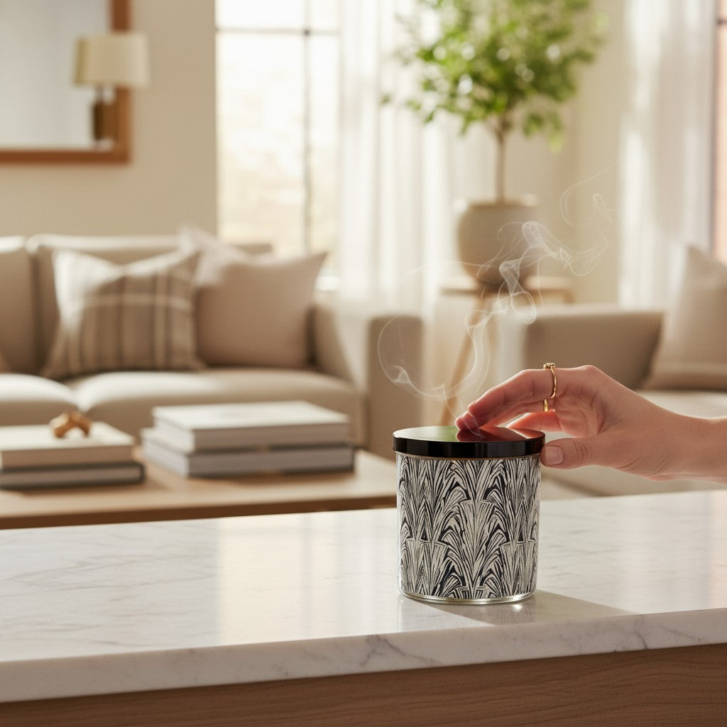 Gatsby – Eco-Luxe Scented Candle | Coconut Apricot Wax | Art Deco Art Nouveau Vintage Artwork Retro Design