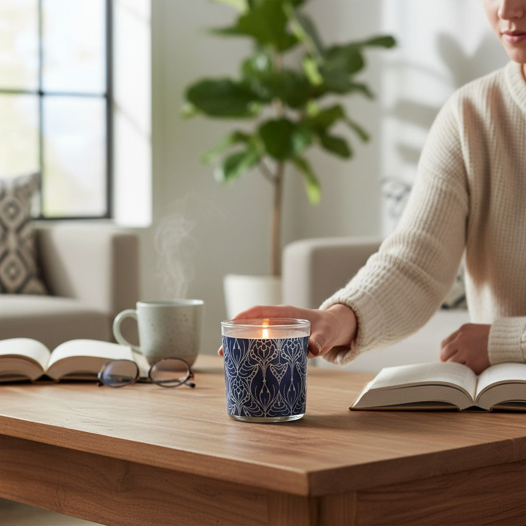 Faded Bloom - Luxury Coconut Apricot Wax Candle – 8.5 oz