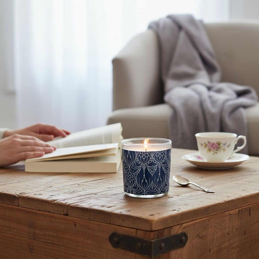 Faded Bloom - Luxury Coconut Apricot Wax Candle – 8.5 oz