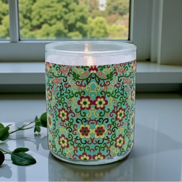 May Flowers – Eco-Luxe Scented Candle | Coconut Apricot Wax | Vintage Artwork Retro Design