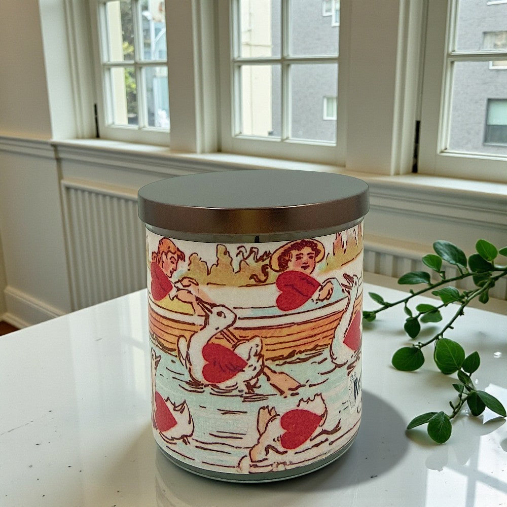 Valentine Voyage – Eco-Luxe Scented Candle | Coconut Apricot Wax | Retro Design