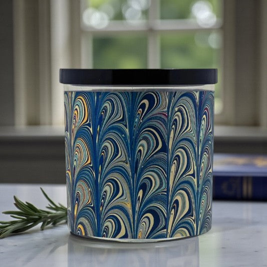 Pretty Plumage – Eco-Luxe Scented Candle | Coconut Apricot Wax | Vintage Artwork Retro Design