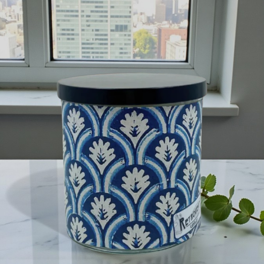 Winterfresh – Eco-Luxe Scented Candle | Coconut Apricot Wax | Art Deco Art Nouveau Vintage Artwork Retro Design