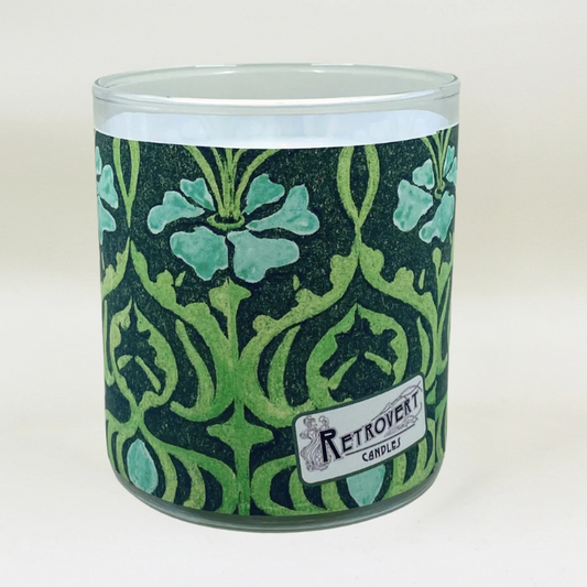 Cordelia - Arts & Crafts Era Retro Design Scented Candle Coconut Apricot Wax Eco-Luxe