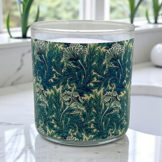 Morris - Arts & Crafts Era Retro Design Scented Candle Coconut Apricot Wax Eco-Luxe