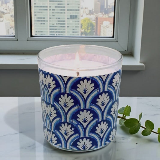 Winterfresh – Eco-Luxe Scented Candle | Coconut Apricot Wax | Art Deco Art Nouveau Vintage Artwork Retro Design