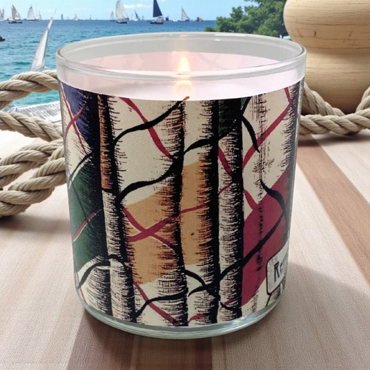 Sail Away - 1800's Artwork Retro Design Scented Candle Coconut Apricot Wax Eco-Luxe
