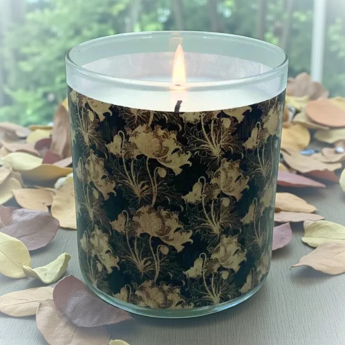 Golden Grove - Arts & Crafts Era Retro Design Scented Candle Coconut Apricot Wax Eco-Luxe