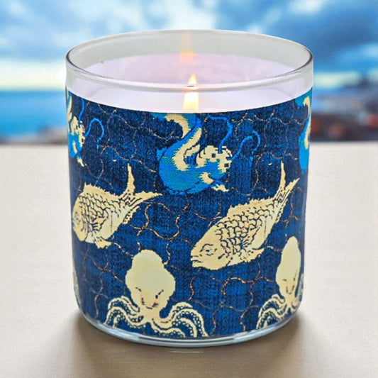 Seas the Day - Vintage 1700's 1800's Artwork Retro Design Scented Candle Coconut Apricot Wax Eco-Luxe