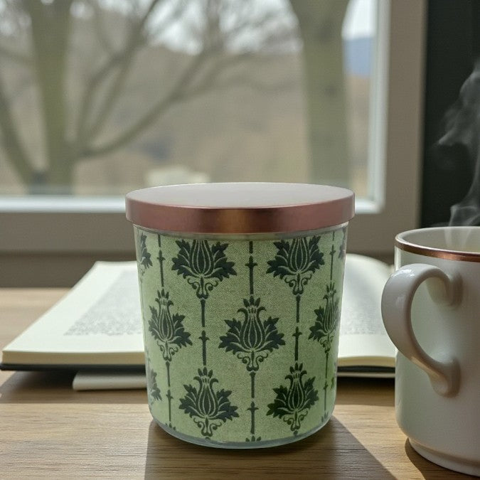 Marshall – Eco-Luxe Scented Candle | Coconut Apricot Wax | Vintage Arts & Crafts Artwork Retro Design