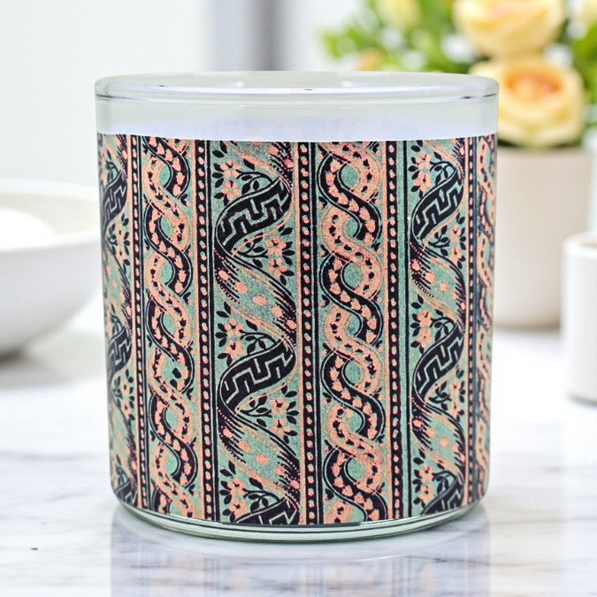 Lattice & Lace - Art Deco Art Nouveau Era Retro Design Scented Candle Coconut Apricot Wax Eco-Luxe