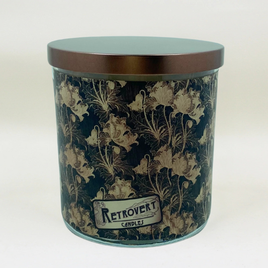 Golden Grove - Arts & Crafts Era Retro Design Scented Candle Coconut Apricot Wax Eco-Luxe