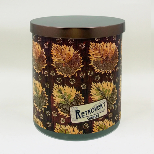 Woodland Gold - 1800's Artwork Retro Design Scented Candle Coconut Apricot Wax Eco-Luxe