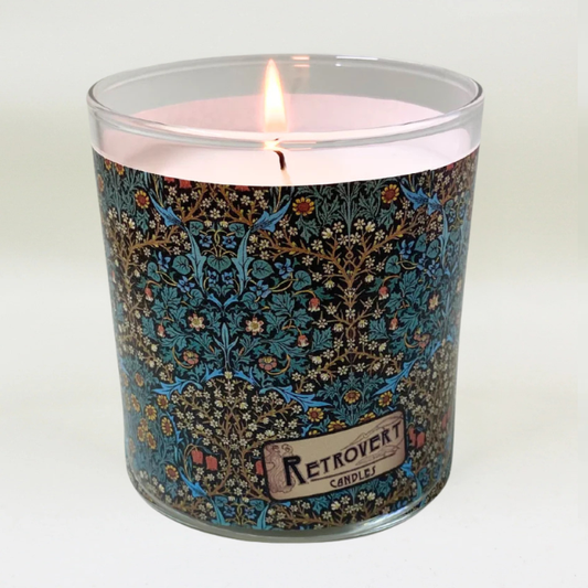 Cottage Garden - Arts & Crafts Era Retro Design Scented Candle Coconut Apricot Wax Eco-Luxe