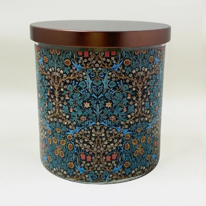 Cottage Garden - Arts & Crafts Era Retro Design Scented Candle Coconut Apricot Wax Eco-Luxe