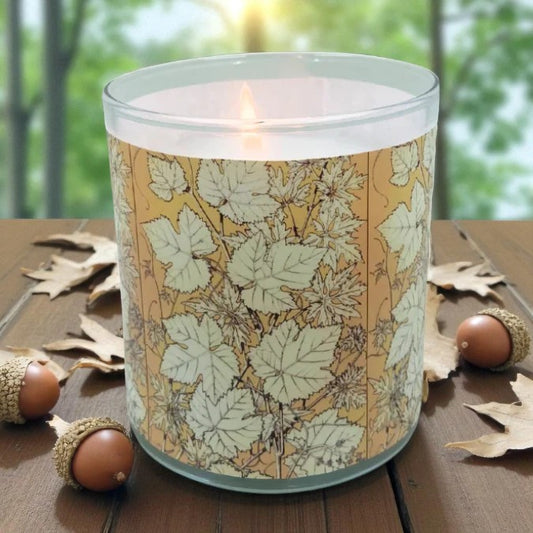 Autumn Aglow - 1800's Artwork Retro Design Scented Candle Coconut Apricot Wax Eco-Luxe