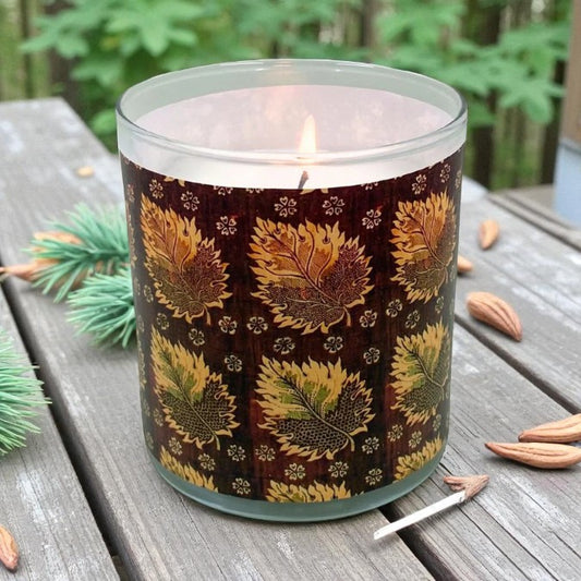 Woodland Gold - 1800's Artwork Retro Design Scented Candle Coconut Apricot Wax Eco-Luxe