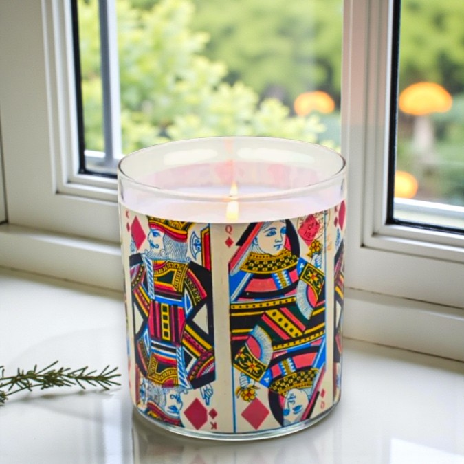 Royal Pair – Eco-Luxe Scented Candle | Coconut Apricot Wax | Vintage Artwork Retro Design