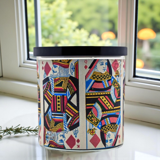 Royal Pair – Eco-Luxe Scented Candle | Coconut Apricot Wax | Vintage Artwork Retro Design