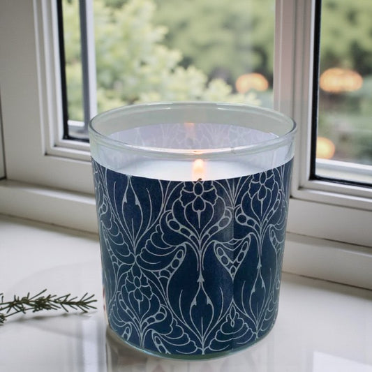 Faded Bloom – Eco-Luxe Scented Candle | Coconut Apricot Wax | Art Deco Art Nouveau Vintage Artwork Retro Design