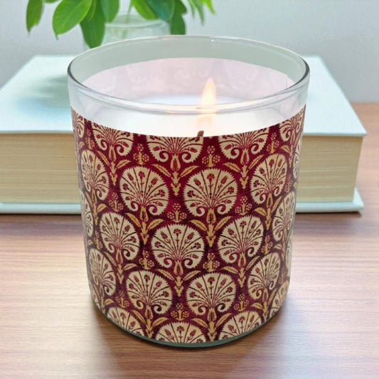 Dandy Dandelions - Arts & Crafts Era Retro Design Scented Candle Coconut Apricot Wax Eco-Luxe