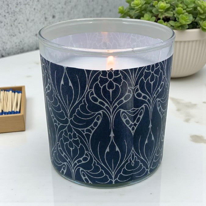 Faded Bloom - Art Deco Art Nouveau Era Retro Design Scented Candle Coconut Apricot Wax Eco-Luxe