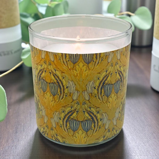 Woodland Tale - Arts & Crafts Era Retro Design Scented Candle Coconut Apricot Wax Eco-Luxe