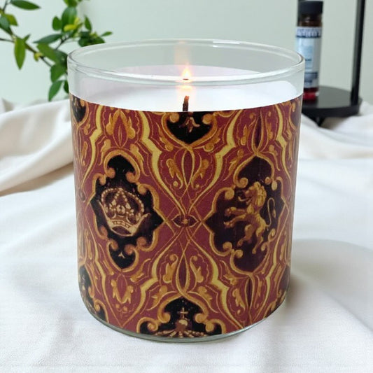Lionheart - 1800's Retro Design Scented Candle Coconut Apricot Wax Eco-Luxe